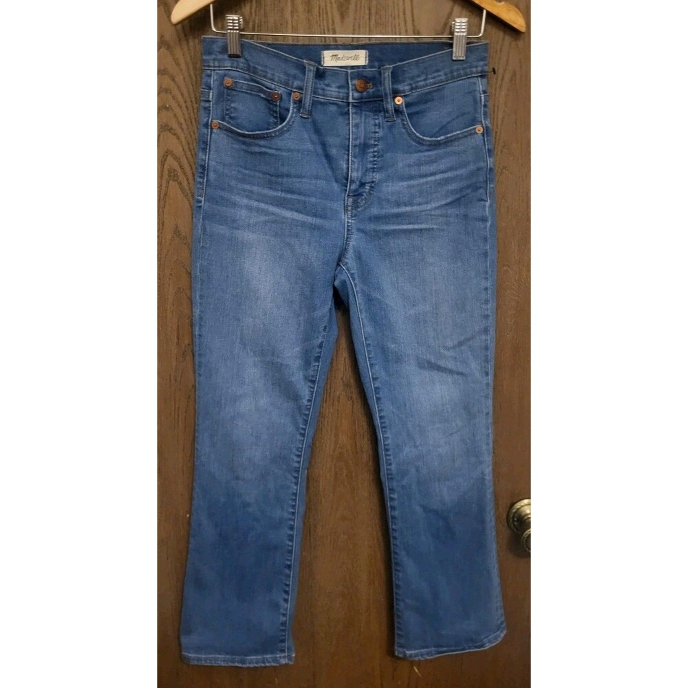 Madewell Womens Medium Wash Cali Demi Boot High Rise Blue Jeans Size 26